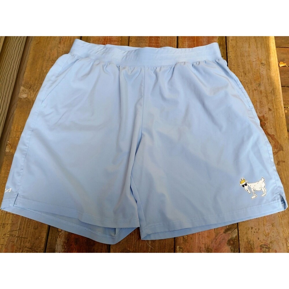 Goat USA Men's XL Athletic Shorts Pockets Carolina Blue